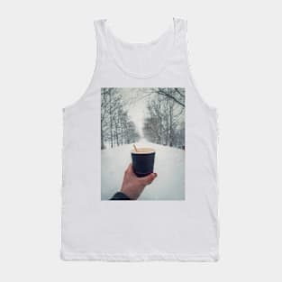 snowy winter coffee Tank Top